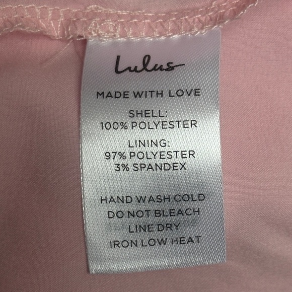 Lulus Romilly Light Pink Floral Tiered Midi Dress Size Medium - Picture 9 of 14